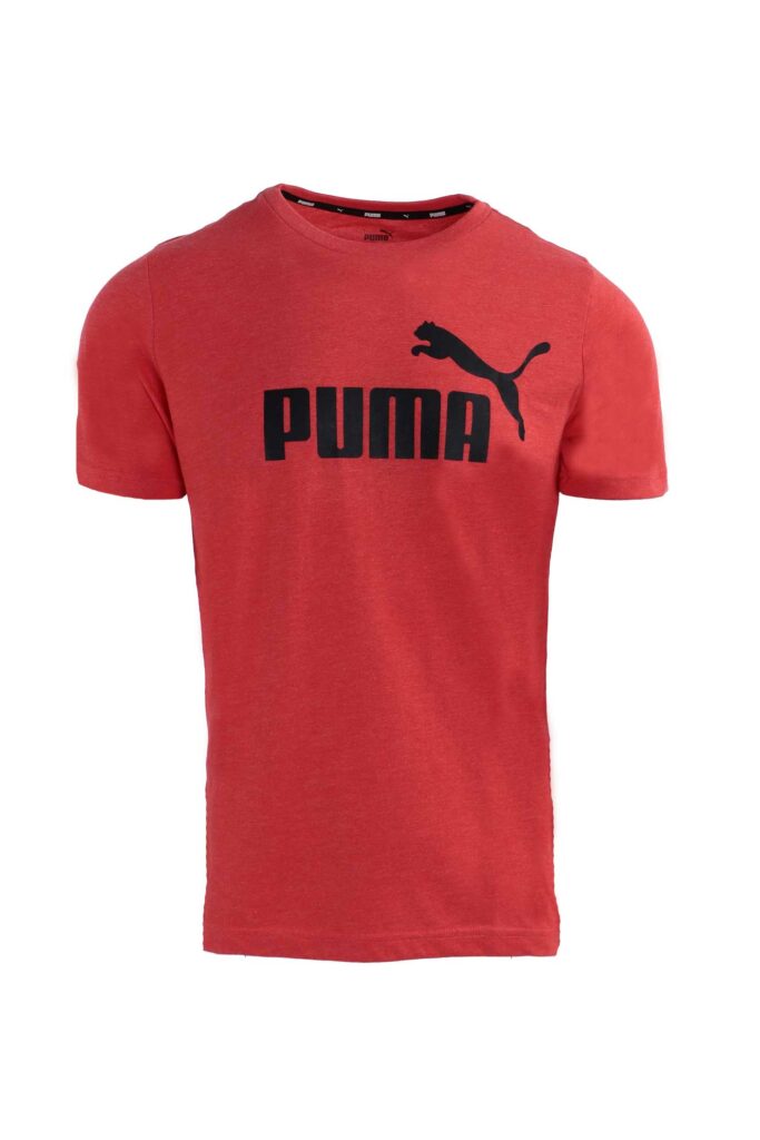 Puma - ESS Heather Mens Tee Red Black