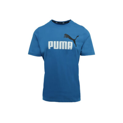 Puma - ESS Mens Logo Tee Blue White