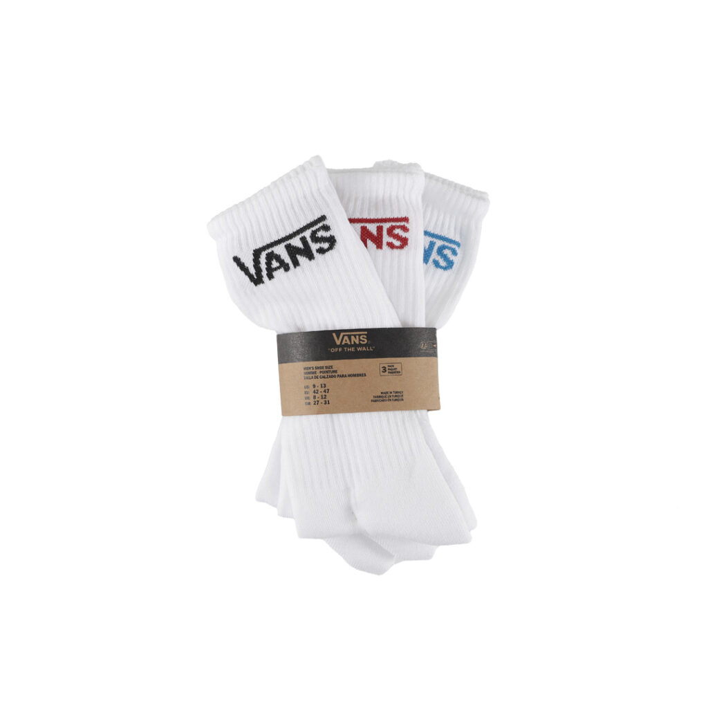 Vans - 3Pack Crew 9-13 White