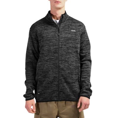 Jeep - Mens Zip Through Mid Layer Fleece Top